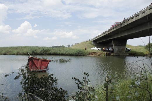 A section of the R59 was closed earlier today after a truck drove off the Taaibos Spruit bridge and into the river. The cause of the accident is still unknown.