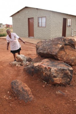 At some houses, only a bit of water comes from taps such as this one, that is completely turned open