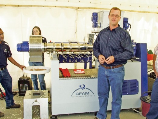 Prof. Danie Vorster van die NWU se ingenieursfakulteit is gereelde uitstallers by Nampo.