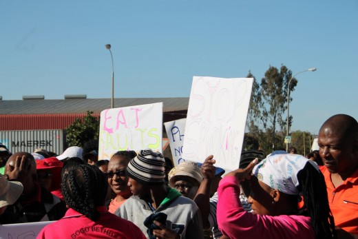 A large group, consisting mostly of pensioners from Khutsong and disabled people from the Rotalia Centre for mentally disabled people in Carletonville last week took part in a fun walk through Carletonville.