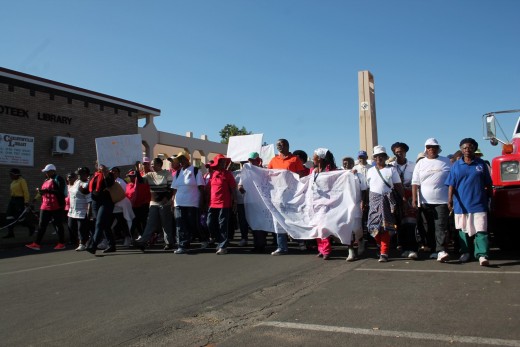 A large group, consisting mostly of pensioners from Khutsong and disabled people from the Rotalia Centre for mentally disabled people in Carletonville last week took part in a fun walk through Carletonville.