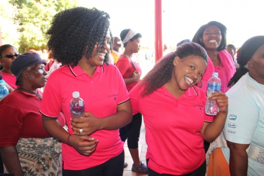 A large group, consisting mostly of pensioners from Khutsong and disabled people from the Rotalia Centre for mentally disabled people in Carletonville last week took part in a fun walk through Carletonville.