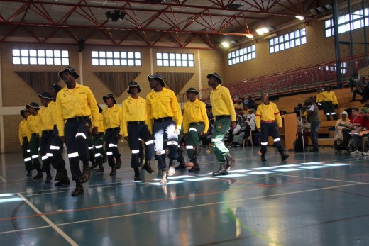 A large group, consisting mostly of pensioners from Khutsong and disabled people from the Rotalia Centre for mentally disabled people in Carletonville last week took part in a fun walk through Carletonville.