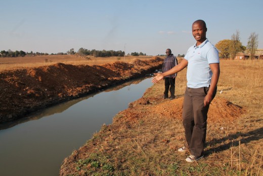 Since August 2013 when Blyvoor Mine was placed under provisional liquidation, conditions at the mine has gone from bad to worse. These photos were taken during a visit to some buildings stripped by illegal miners and metal thieves last year August.