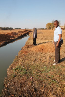 Since August 2013 when Blyvoor Mine was placed under provisional liquidation, conditions at the mine has gone from bad to worse. These photos were taken during a visit to some buildings stripped by illegal miners and metal thieves last year August.