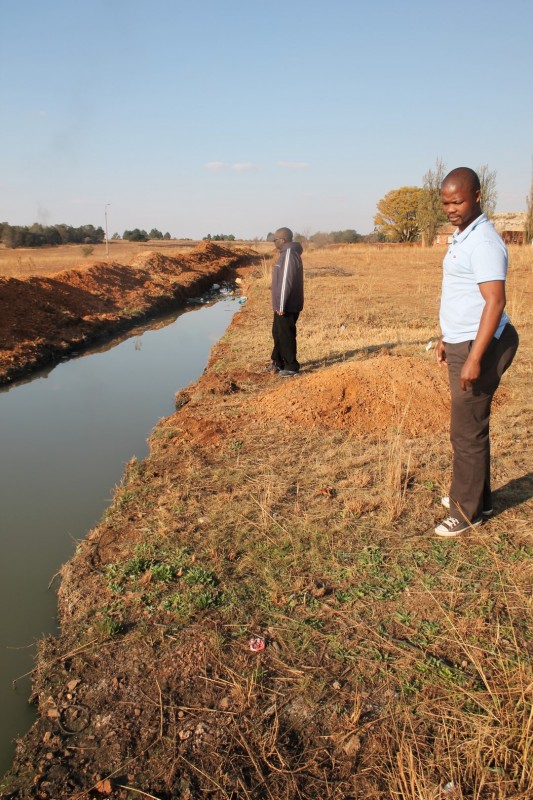 Since August 2013 when Blyvoor Mine was placed under provisional liquidation, conditions at the mine has gone from bad to worse. These photos were taken during a visit to some buildings stripped by illegal miners and metal thieves last year August.