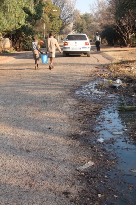 Since August 2013 when Blyvoor Mine was placed under provisional liquidation, conditions at the mine has gone from bad to worse. These photos were taken during a visit to some buildings stripped by illegal miners and metal thieves last year August.
