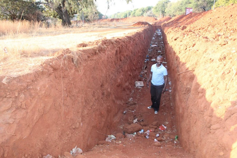 Since August 2013 when Blyvoor Mine was placed under provisional liquidation, conditions at the mine has gone from bad to worse. These photos were taken during a visit to some buildings stripped by illegal miners and metal thieves last year August.