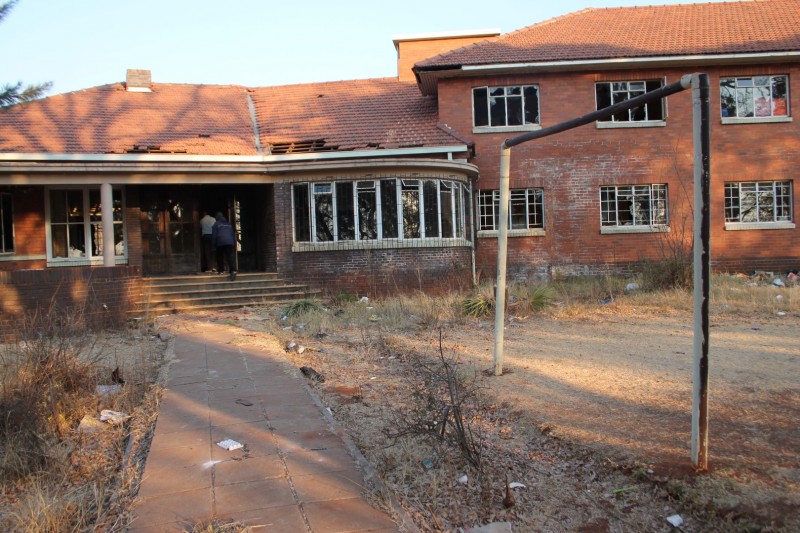 Since August 2013 when Blyvoor Mine was placed under provisional liquidation, conditions at the mine has gone from bad to worse. These photos were taken during a visit to some buildings stripped by illegal miners and metal thieves last year August.