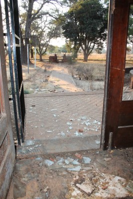 Since August 2013 when Blyvoor Mine was placed under provisional liquidation, conditions at the mine has gone from bad to worse. These photos were taken during a visit to some buildings stripped by illegal miners and metal thieves last year August.