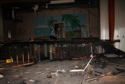 Since August 2013 when Blyvoor Mine was placed under provisional liquidation, conditions at the mine has gone from bad to worse. These photos were taken during a visit to some buildings stripped by illegal miners and metal thieves last year August.