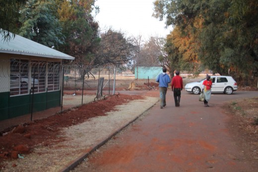Since August 2013 when Blyvoor Mine was placed under provisional liquidation, conditions at the mine has gone from bad to worse. These photos were taken during a visit to some buildings stripped by illegal miners and metal thieves last year August.