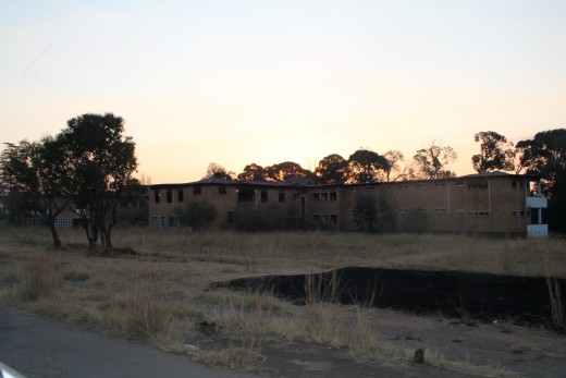 Since August 2013 when Blyvoor Mine was placed under provisional liquidation, conditions at the mine has gone from bad to worse. These photos were taken during a visit to some buildings stripped by illegal miners and metal thieves last year August.