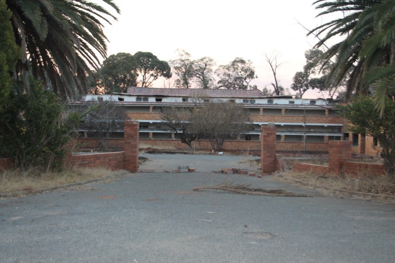 Since August 2013 when Blyvoor Mine was placed under provisional liquidation, conditions at the mine has gone from bad to worse. These photos were taken during a visit to some buildings stripped by illegal miners and metal thieves last year August.