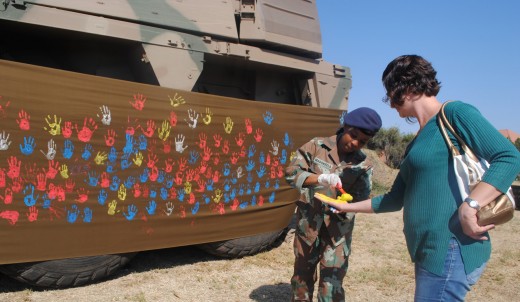 Mighty rhino warrior enraptures Potch Photo: Tamlyn Patterson