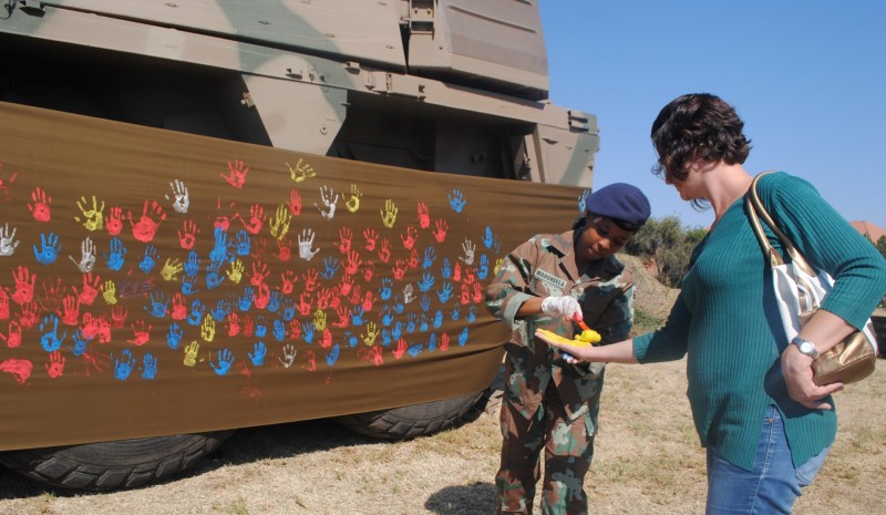 Mighty rhino warrior enraptures Potch Photo: Tamlyn Patterson