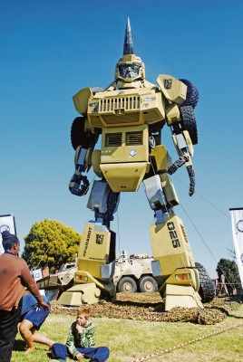 The might rhino warrior stands tall.