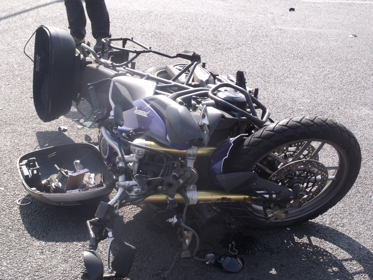 Die ongeluk het vanoggend gebeur by die pick n pay verkeerslug op die bagras pad. Foto's: Chris Smuts