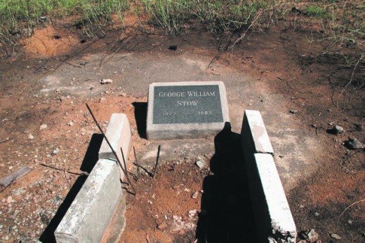 Stow se graf naby Ascot-on-Vaal, soos wat dit 'n paar jaar gelede nog gelyk het.