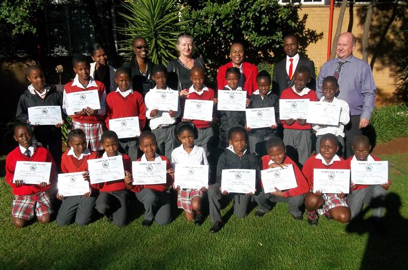Children in Grade Four at Alston Primary School in Leondale who achieved a 60 per cent pass rate in mathematics at the end of the first term were rewarded by SA Teacher, a non-government organisation geared at improving mathematics skills in Grades Four, Five and Six, in the Ekurhuleni South District. The pupils were given certificates. The top five pupils in each grade also received an educational medal, which gets passed on to the next achievers at the end of the next term.