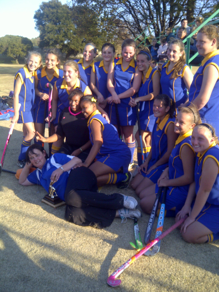 Germiston u-15 hockey team took honours in the East Gauteng hockey finals, with a 2-0 win against Hoërskool John Vorster High School, recently.